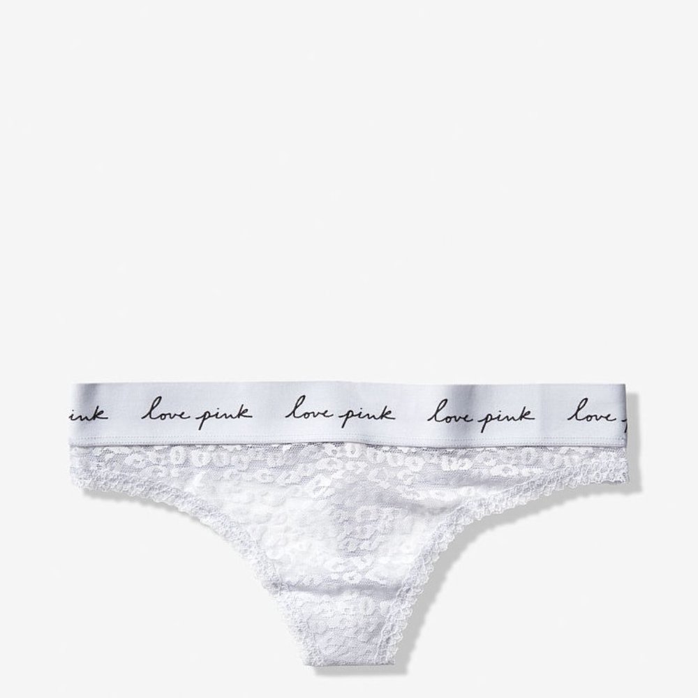 NEW Victoria's Secret PINK No Show Thong Panty SM